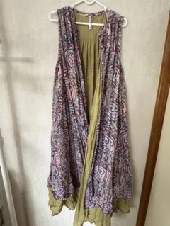 MALAIKA ノースリーブロングワンピース
