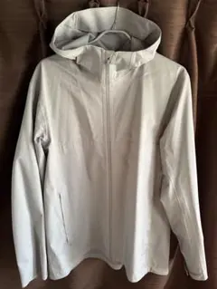UNIQLO フード付きグレー ナイロンジャケット XL