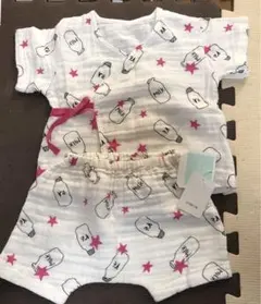 べべ　Bebe セットアップ　フリーサイズ　60〜80センチ　甚平　浴衣