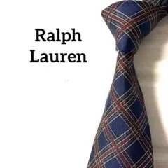 ラルフローレン　Ralph Lauren ネクタイ　タータンチェック　ネイビー系のサムネイル