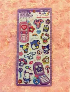 【新品正規品】 平成はっぴーフォン ステッカー シール サンリオ 集合