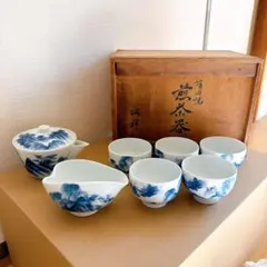 戸田秋嶺 青華 雲龍文 煎茶碗 六客朝霧焼 煎茶道具 茶器 共箱 戸田秋嶺 青華 雲龍文 煎茶碗 六客朝霧焼 煎茶道具 茶器 共箱 - メルカリ
