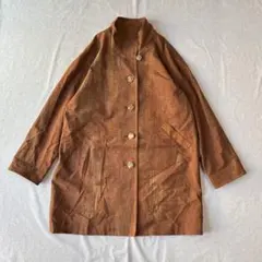 vintage スタンドカラーコート ジャケット レトロ 作家 一点物 アトリエのサムネイル
