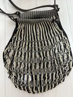 新品タグ付き ゲンテンgenten ラフィアショルダーバッグ ジェンマ