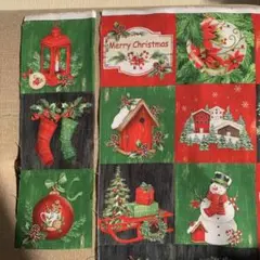 USAコットン クリスマス 生地 9F