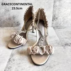 【GRACECONTINENTAL】ビジュー パーティー サンダル ミュール