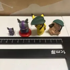 即日匿名✩ポケモン ミニチュアフィギュア 4種セット カプセルトイ