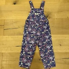 OSHKOSH フラワープリント オーバーオール 90cm 花柄 キッズ 子供