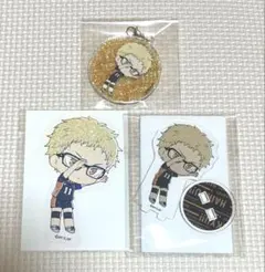 月島蛍　ハイキュー　ラメチャーム　アニカフェ　ステッカー　アクスタ