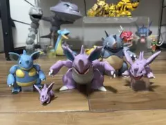 ニドラン・ニドリーナ・ニドキング フィギュア5体セットポケモンスケールワールド