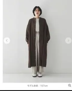 本日削除！ネストローブ。起毛ギャザースリーブシャツワンピース