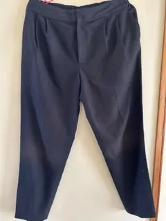 ブラックプリーツ入り スラックス XL