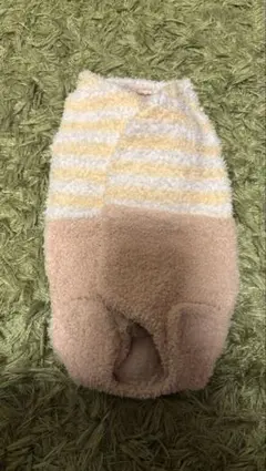マルカン⭐︎マナーパンツ⭐︎フリース⭐︎ベージュストライプ⭐︎犬服⭐︎小型犬用