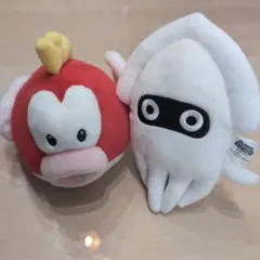スーパーマリオブラザーズ　ぷくぷく&ゲッソーぬいぐるみ