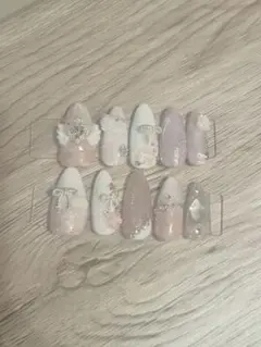 エレガントなネイルチップ10個セット