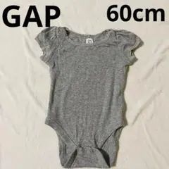 baby GAP リブ編みロンパース 3-6ヶ月( 60cm)グレー