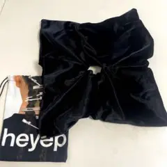 heyep ヘイップ Velor Square Large Scrunchie