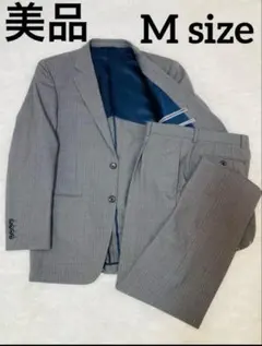 Ｌloyd Club ビジネススーツ　パンツ　グレーストライプ　美品　Mサイズ