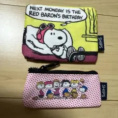 スヌーピー ポーチ SHIPS 2個セット