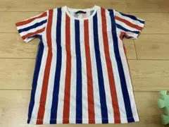 CIAOPANIC チャオパニック　半袖　Tシャツ　M ストライプ 白赤青