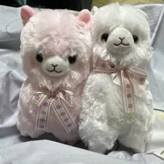 AIPacassoアルパカッソ ぬいぐるみ フラワーリボン しろともも二点発送