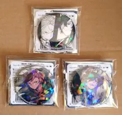 文豪ストレイドッグス　中原中也　太宰治　復刻版ホログラム缶バッチ 3個セット