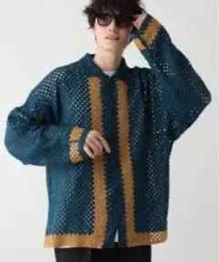 【新品】クロシェ編みニットカーディガン