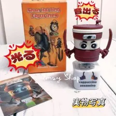 光る音が鳴る イタリアンブレインロット　キーホルダー　カップチーノアサシーノ