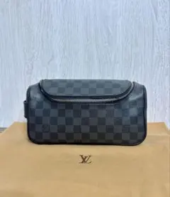 ルイヴィトン　トワレ　ポーチ　ダミエ　グラフィット　N47625 レザー