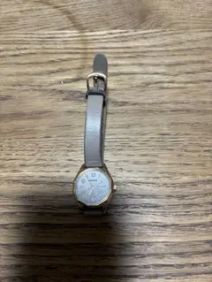 Citizen 腕時計 wicca ソーラーテック 防水 革ベルト ベージュ