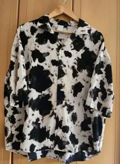 【Casper John】オープンカラー 総柄シャツ アニマル モード系