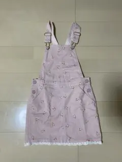 H&M ピンク オーバーオール、ジャンパースカート 120