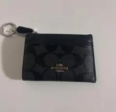 美品　COACH 即日発送　ブラック コインケース　パスケース　キーケース