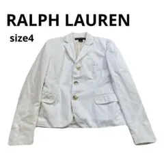 USA製　RALPH LAUREN ホワイト テーラードジャケット 金ボタンのサムネイル