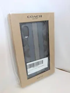 【極美品】純正 COACH iPhone XS ケース Grey F27296 メルカリ