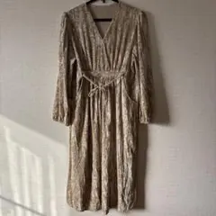 ベロアロングワンピース