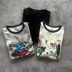 子ども　150cm グラフィックプリントTシャツ3枚セット　半袖Tシャツ　キッズ