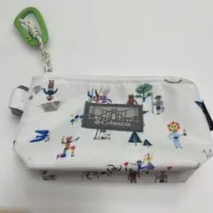 Columbia コロンビア 総柄 ミニポーチ カラビナ付き