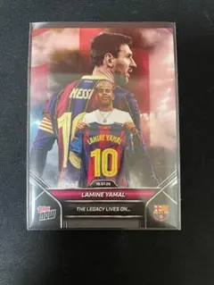 topps now 002 LAMINE YAMAL メッシュ バルセロナ