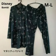 ディズニー　バンビ　マタニティパジャマ　長袖　フリーサイズ　M-L ネイビー