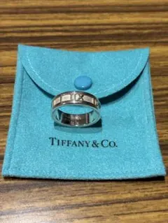 希少サイズ Tiffany & Co. アトラス ワイドリング 22号巾着袋付き