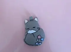 居眠り猫 フェルトマスコットキーホルダー
