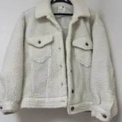 earth music&ecology ボアジャケット 襟付き