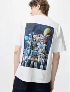 ユニクロ　UT ガンダム プリント Tシャツ XL ホワイト