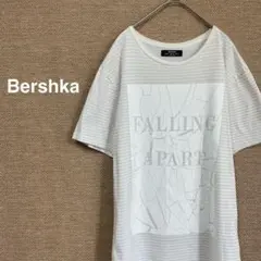 1171【ベルシュカ】半袖　Tシャツ プリント　クルーネック【S】ベージュのサムネイル