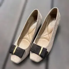 DIANA ベージュ スエード パンプス 23.5cm EE