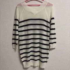 ハニーズ　ボーダー　夏　ニット