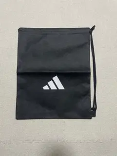 Adidas 黒 靴入れ 巾着バッグSサイズ