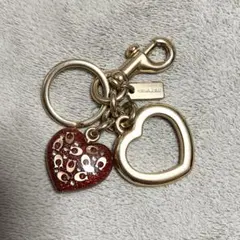COACH ハート チャーム キーホルダー 巾着付きのサムネイル
