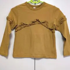 apres les coursフリル付き長袖Tシャツ 130